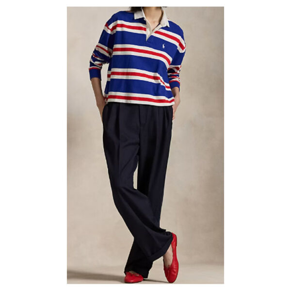 4 Polo Ralph Lauren 條紋短版平紋針織橄欖球衫