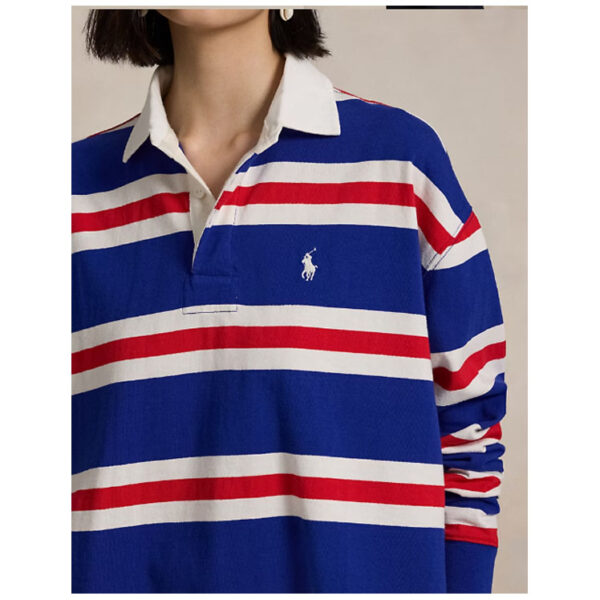 5 Polo Ralph Lauren 條紋短版平紋針織橄欖球衫