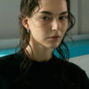 Delfina 水晶海豚耳環 - 銀色
